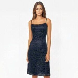 JS Boutique 90s Vintage Kitted Bedazzled Cocktail Dress